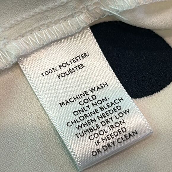 LOFT White and Black Polka Dot Blouse - Picture 8 of 8